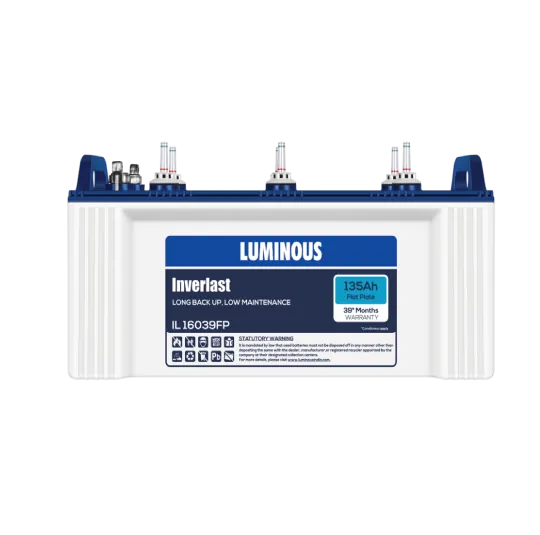 Luminous flat plate inverter battery in Tambaram